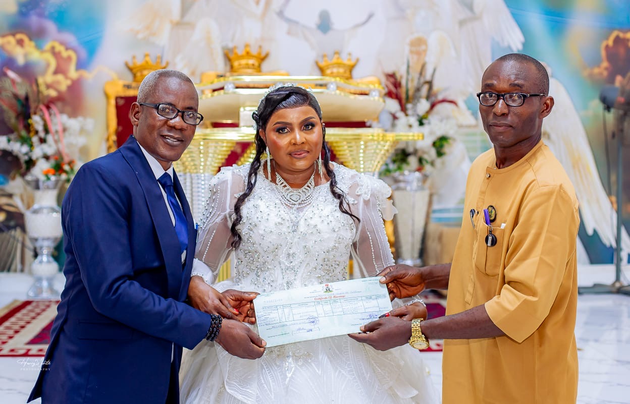 Signed and sealed — a couple married through Richy Mature Singles